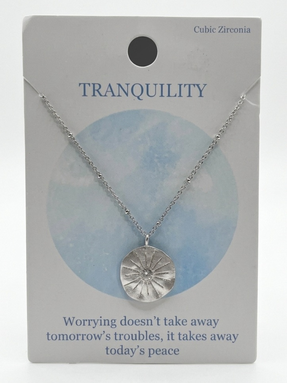 Tranquility by Colorado Clothing Silver Radiant Disk Necklace